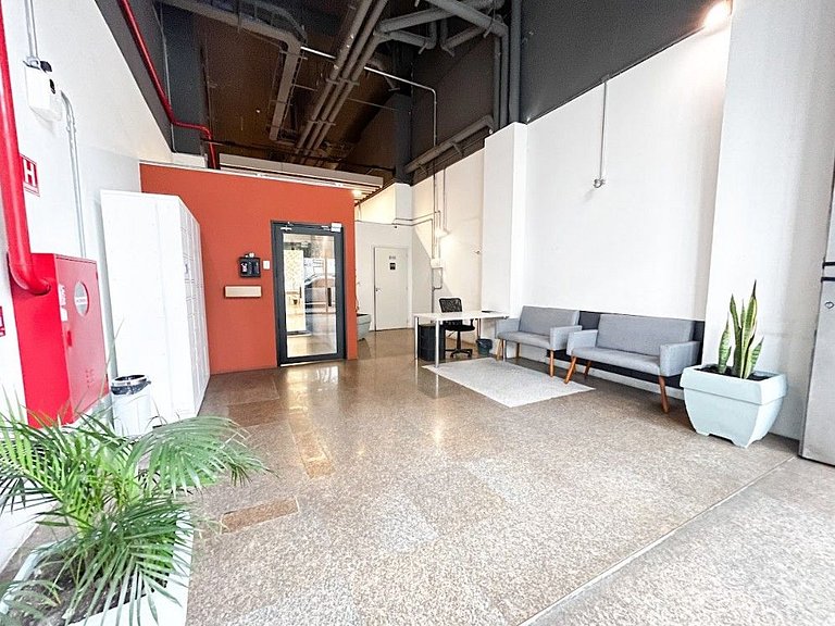 Studio elegante com linda vista