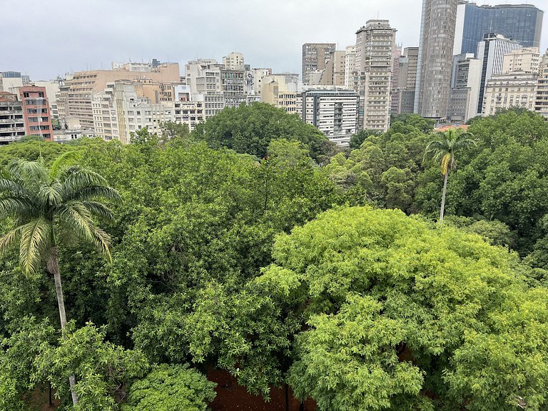 Studio elegante com linda vista