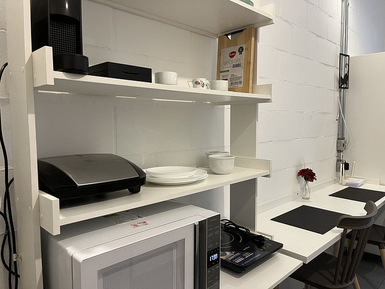 Studio compacto e confortável no coração da cidade