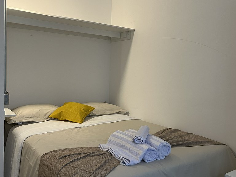 Studio compacto e confortável no coração da cidade