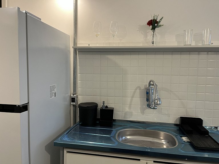 Studio compacto e confortável no coração da cidade